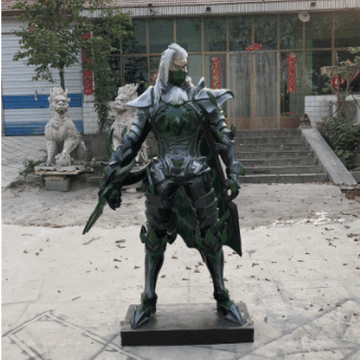 玻璃钢雕塑 游戏人物雕塑 王者荣耀手游角色模型摆件 工艺品雕塑
