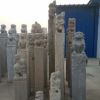 石雕拴马桩狮子头仿古石柱子厂家货源麒麟貔貅家用庭院石雕招财装