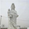石雕观音 汉白玉观音佛像 曲阳石雕三面观音 石雕佛像现货供应