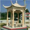 现货石雕凉亭花岗岩大理石亭子 欧式凉亭 六角凉亭园林摆件
