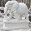 石雕大象大理石石雕象工艺品园林石雕定制动物石材雕刻石雕小沙弥