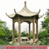 石雕凉亭四角六角晚霞红亭子双层户外别墅庭院定制欧式中式凉亭