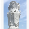 2018 寺庙石雕观音加工定制三面观音 厂家直销