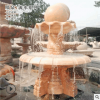 厂家批发大理石雕喷泉 三层流水旱地喷泉园林景观石雕流水雕塑