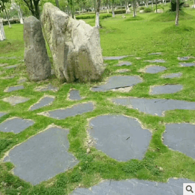 厂家直销汀步板花园装饰铺路圆石板青防滑踏步石板石板地砖批发