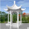 厂家直销 石雕亭子 汉白玉六角中式古典凉亭 园林装饰工艺品摆件