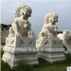 厂家直销石雕大型狮子一对家用汉白玉风水镇宅辟邪仿古石狮摆件