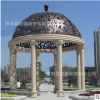 来图定制石雕凉亭欧式大型铁艺亭子广场景观装饰工艺落地摆件