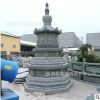 厂家批发石雕宝塔千佛塔高僧墓塔舍利塔寺庙供奉工艺雕塑摆件