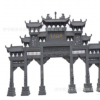 园林古建石雕青石牌坊 景区寺庙祠堂广场牌楼 支持定制