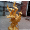 仿真玻璃钢凤凰雕塑玻璃纤维吉祥鸟孔雀酒店广场美陈摆件雕塑定制