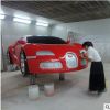 一比一布加迪跑车模型定制 玻璃钢汽车 赛车飞机造型摆件