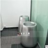 玻璃钢银色组合花盆 商场酒店门口美陈摆件 圆形造型玻璃钢花盆