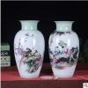 正品景德镇陶瓷花瓶摆件 手绘粉彩童子 花鸟观音瓶插花瓷瓶摆设