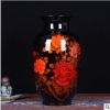 景德镇陶瓷花瓶花开富贵水晶釉精致创意冬瓜瓶客厅家居装饰摆件
