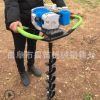 新款农用种树挖坑机 小型便携式植树 手推式汽油挖坑机
