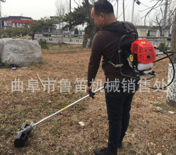 小型轻便汽油割草机 松土锄地机 鲁笛农用肩背式锄草机