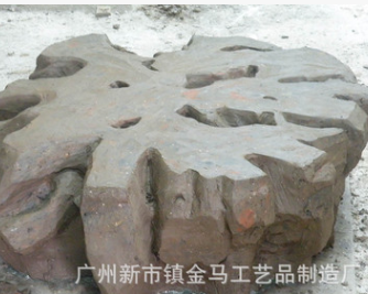 广州金马厂家供应仿砂岩石凳雕塑 定做各种材质园林景观石凳圆雕