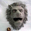 供应狮子头树脂工艺装饰品 玻璃钢狮子头动物雕塑 厂家直销定制