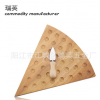 实木创意三角形芝士奶酪切板 出口橡胶木面包切板 可定制 阳江
