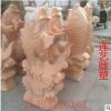 石雕喷水摆件 喷泉摆饰 厂家直销晚霞红喷水金鱼现货