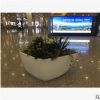 室内商场超市绿植花卉大花钵玻璃钢雕塑三角形大花盆