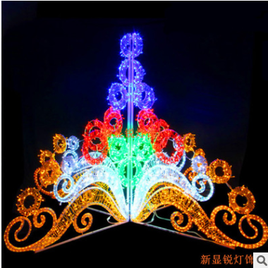 LED立体造型灯 户外圣诞树景观公园商场装饰亮化节日圣诞造型树灯