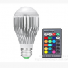 LED灯16变色灯泡85-265V +遥控E27 B22 10W RGB球泡灯