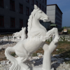 动物雕刻石雕马十二生肖汉白玉石雕马羊猴雕刻优惠定做