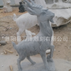 工艺雕刻羊 动物雕刻青石石雕山羊 汉白玉吉祥雕刻三羊开泰定做
