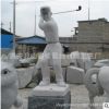 石雕运动系列人物雕塑现代体育孩童运动雕塑校园文化艺术雕塑工艺