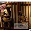 玻璃钢仿铜禁毒文化主题雕塑古代抽鸦片人物雕像户外广场宣传摆件