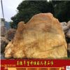 大型刻字黄蜡石 天然黄腊石 广东黄蜡石 招牌石驳岸石