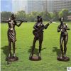 玻璃钢仿铜音乐人物摆件雕塑房地产公园商场步行街广场大型景观