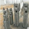 仿古石雕四神兽拴马桩十二生肖狮子胡人戏狮头拴马桩青石做旧雕刻