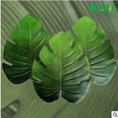 树叶餐垫 厂家直销新版EVA餐垫 欧美餐具抗老化 龟背叶树叶餐垫