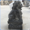 石狮子一对青石大理石汉白玉看门家用镇宅摆件曲阳小狮子石雕