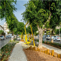 “圈”出活跃的城市景观——埃米尔林荫道景观改造