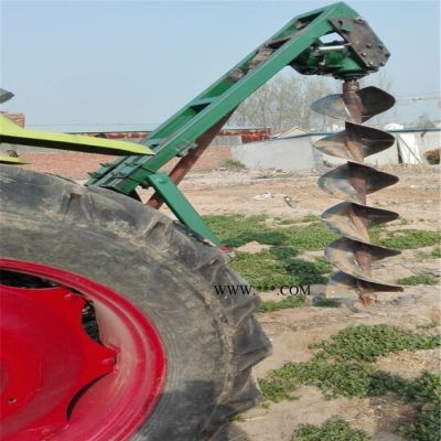 万轮 多功能高效率挖坑机 果树挖坑机 小型拖拉机挖坑机 电线杆挖坑机