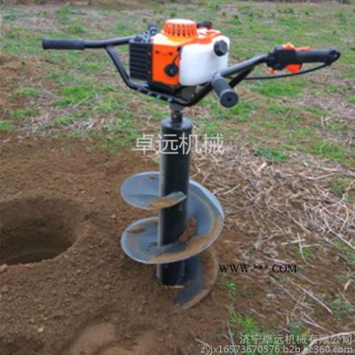手摇链条挖坑机 便携式挖坑机 埋柱 栽柱植树挖坑机