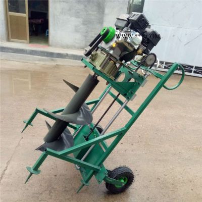 小型汽油挖坑机 植树用手持式挖坑机 四冲程挖坑机