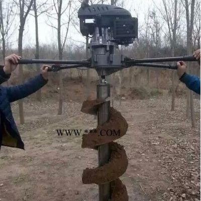 电线杆挖坑机 双人操作植树挖坑机 汽油大马力挖坑机便捷式挖坑机
