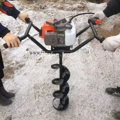 章丘便携的挖坑机 山东拖拉机带挖坑机 启航汽油螺旋打窝机