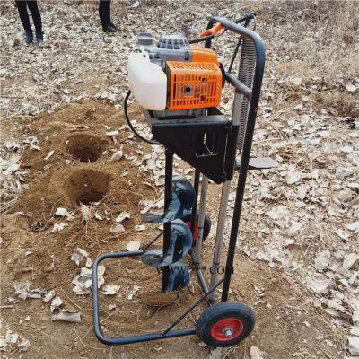 多功能挖坑机 小型手推挖坑机 小体积种植打孔机