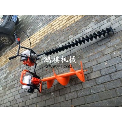 工作范围广果树施肥打洞刨坑机 植树H挖坑机现货销售 四冲程工程地钻机