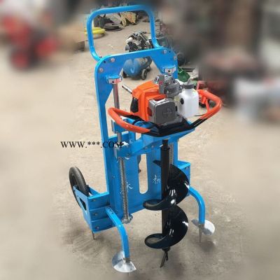 启硕农用种植挖坑机 便携式植树挖坑机 汽油动力手提式挖坑机价格