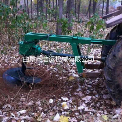 山东曲阜浩运机械冻土硬土大型拖拉机植树挖坑机 园林植树挖树机 效率高操作简便
