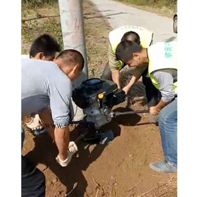 赤峰市大功率地钻挖坑机挖树机果园农用打坑打桩种植栽树机钻冰机 地钻种树打洞机