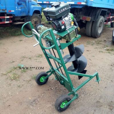 农用轻便汽油挖坑机车载式挖坑机启航手提植树施肥打眼机
