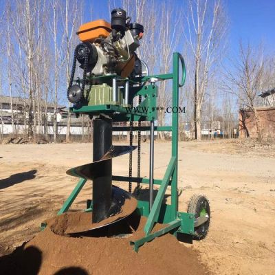 挖树坑机挖树机 启航螺旋式地钻打眼机 螺旋式地钻机
